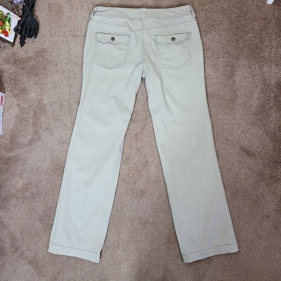 Lot of 2 Vintage New York & Co. Chino Pants Sz 8 Straight Leg Tan & Olive Casual - Picture 6 of 13